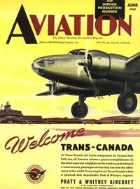 Aviation Week & Space Technology June 1941 Magazine Back Copies Magizines Mags