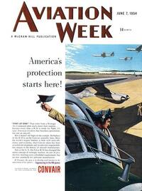 Aviation Week & Space Technology June 1954 Magazine Back Copies Magizines Mags