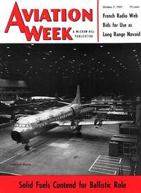 Aviation Week & Space Technology October 1957 Magazine Back Copies Magizines Mags