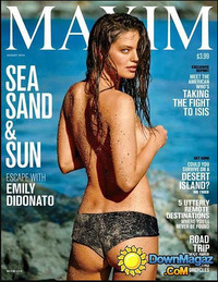 Maxim August 2015 Magazine Back Copies Magizines Mags