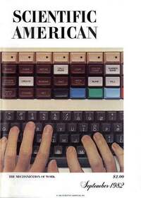 Scientific American September 1982 Magazine Back Copies Magizines Mags