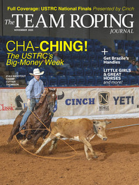 Team Roping Journal November 2020 Magazine Back Copies Magizines Mags