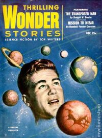 Thrilling Wonder Stories November 1953 Magazine Back Copies Magizines Mags