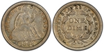 U.S. 10-cent Dime 1848 Coin