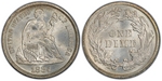 U.S. 10-cent Dime 1884 Coin