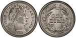U.S. 10-cent Dime 1900 Coin