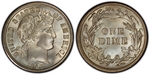 U.S. 10-cent Dime 1907 Coin