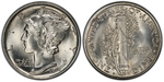 U.S. 10-cent Dime 1918 Coin