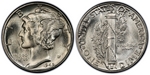 U.S. 10-cent Dime 1945 Coin