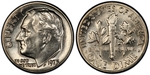 U.S. 10-cent Dime 1975 Coin