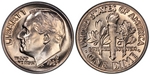 U.S. 10-cent Dime 1985 Coin
