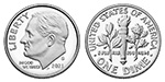 U.S. 10-cent Dime 2021 Coin