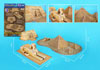 egyptian landmarks 3d jigsaw puzzle by daron, puzz3d dimensions