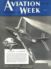 Aviation Week & Space Technology October 1952 Magazine Back Copies Magizines Mags