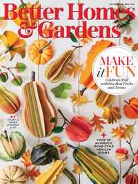 Better Homes & Gardens October 2021 Magazine Back Copies Magizines Mags