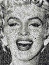 photomosaics marilyn monroe, 1000 pieces buffalo jigsaw puzzle, poster inside