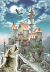 1000 pieces jigsaw puzzle by castorland, castle in the moonlight
