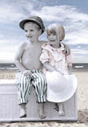 1000 pieces jigsaw puzzle by castorland, children at the seaside