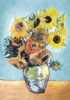 sunflowers by vincent van gogh, castorland jigsaw puzzle 1500 pieces