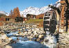 lotschental valley, switzerland, 1500 pieces jigsaw puzzle, windmill photo
