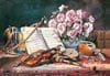 a musical still life by charles antoine j. loyeux, castorland jigsaw puzzle 2000 pieces