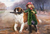 off to school by charles burton barber painting, castorland 2000 pieces jigsaw puzzle
