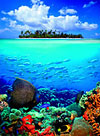 puzzle of a tropical island in a beautiful world, 1000 pieces jigsaw clementoni