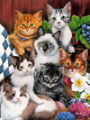 Cuddley Kittens Jigsaw Puzzle painted by Jenny Newland & made by Clementoni- High Quality Collection