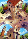 Palace of Illusion # 319305 ClementoniPuzzle Jigsaw 1500 Pieces Modern Art Weird