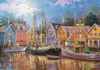 Nicky Boehme Artist sailing in the village clementoni puzzle # 31995 puzzel