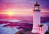 lighthouse sunset jigsaw puzzle by clementoni, 2000 pieces,