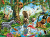 Clementoni JigsawPuzzle 2000 pieces Animals in Jungle Lake beautiful colors painting Adrian Chesterm