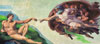 michelangelo buonarroti creation of adam painting, 13200 pieces puzzle by clementoni