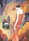 helena lam lady in peach art deco as 1000 Piece Puzzle by RavensburgerJigsawPuzzles