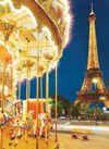 carousel eiffel tower paris jigsaw puzzle, clementoni, 1000 pieces # 39228