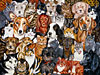 the gangs all here 1000 jigsaw piece puzzle by fx schmidt abunch of dogs and cats in a beautiful co