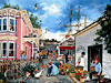 seacove village painting fx schmid jigsaw puzzle, 2000 pieces