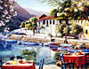 greek harbor jigsaw puzzle, clementoni 2000 pieces