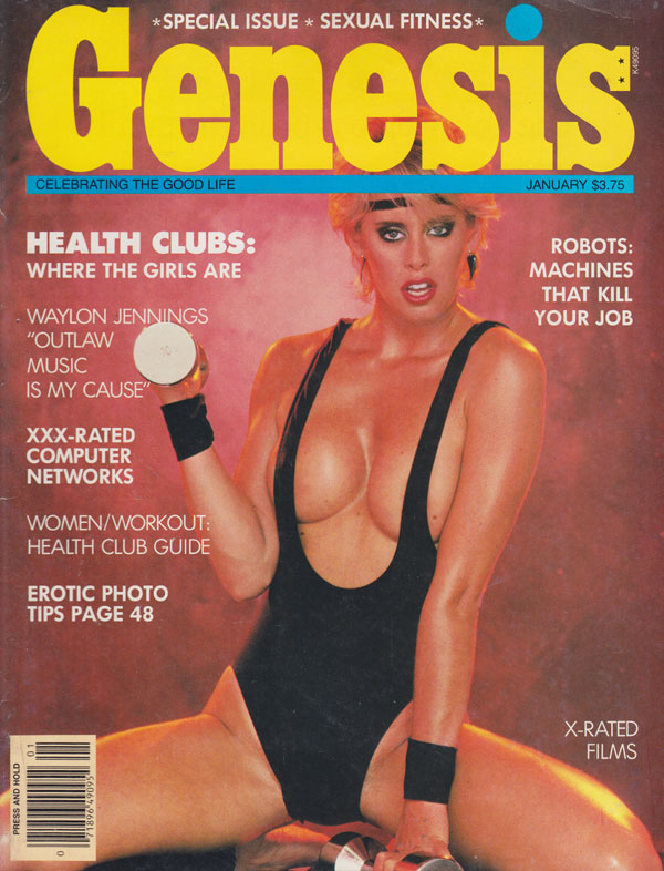 Genesis January 1984 magazine back issue Genesis magizine back copy 1984 back issues of xxx magazine genesis xxx-rated computer erotic photo tips skin flick reviews hor