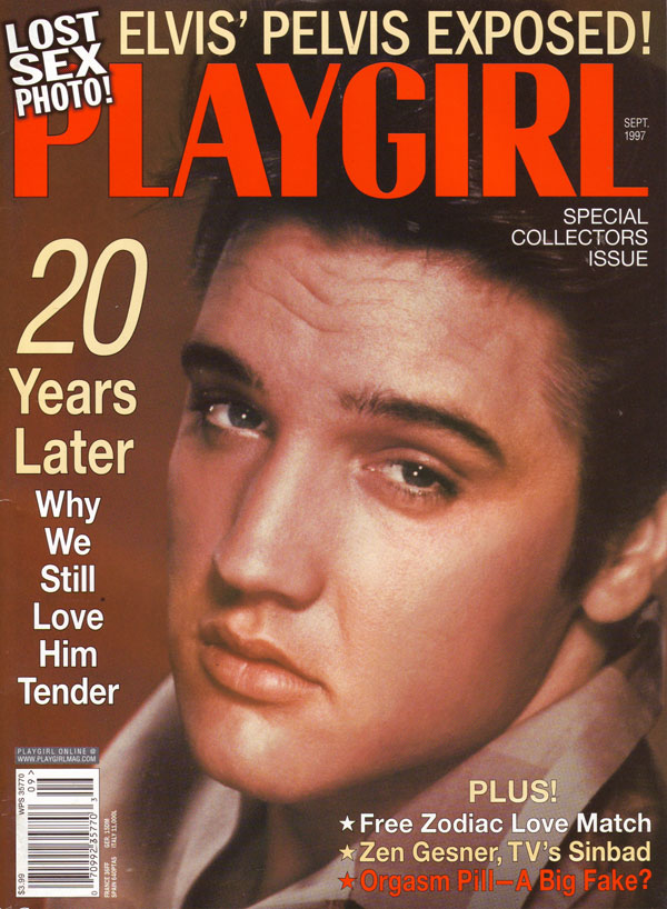 Playgirl September 1997 magazine back issue Playgirl magizine back copy elvis presley, playgirl, nude men, women entertainment,collectors, vintage, back issue