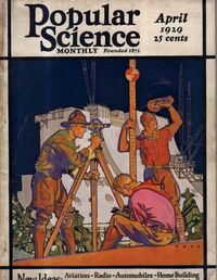 Popular Science April 1929 Magazine Back Copies Magizines Mags