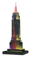 empire state building night edition 3d jigsaw puzzle by ravensburger, 216 pieces, ages 12-99