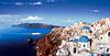 panoramic jigsaw puzzle of santorini, greece ravensburger 1000 pieces photo by mark segal