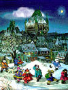 ChateauFrontenac JigsawPuzzle PaulinePaquin Ravensburger1000Pieces # 156757 children playing