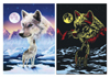 Ravesburger JigsawPuzzle 1000 pieces Starline artctic wolves DavidPenfound beautiful colors 161119