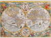 World Map 1594 Historical 1500 Pieces Jigsaw Puzzle by Ravensburger Puzles Germany # 163816