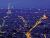 view of paris eiffel tower jigsaw puzzle, ravensburger, 2000 pieces, night photograph 166794