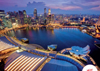 ravensburger jigsaw puzzle 1000 pieces, singapore skyline city lights