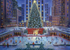 Steve Klein Artist new york city christmas giant xmas tree on skating rink in nyc christmas Ravenbsu
