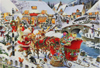 Roy Trower Artist Santa Needs Directions christmas Ravenbsurger JigsawPuzzles thousand pieces jigsaw